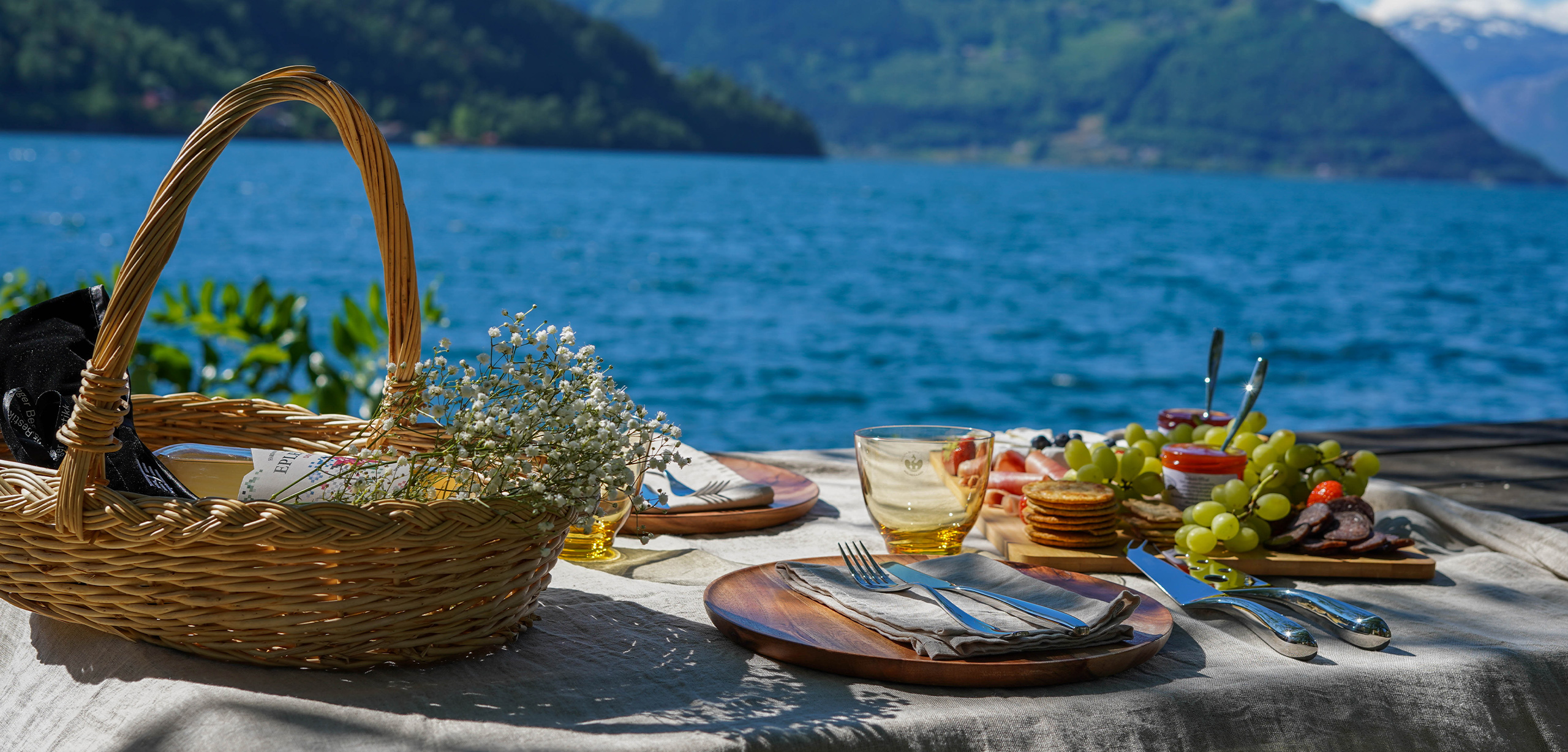 Piknik ost og kjeks hardanger