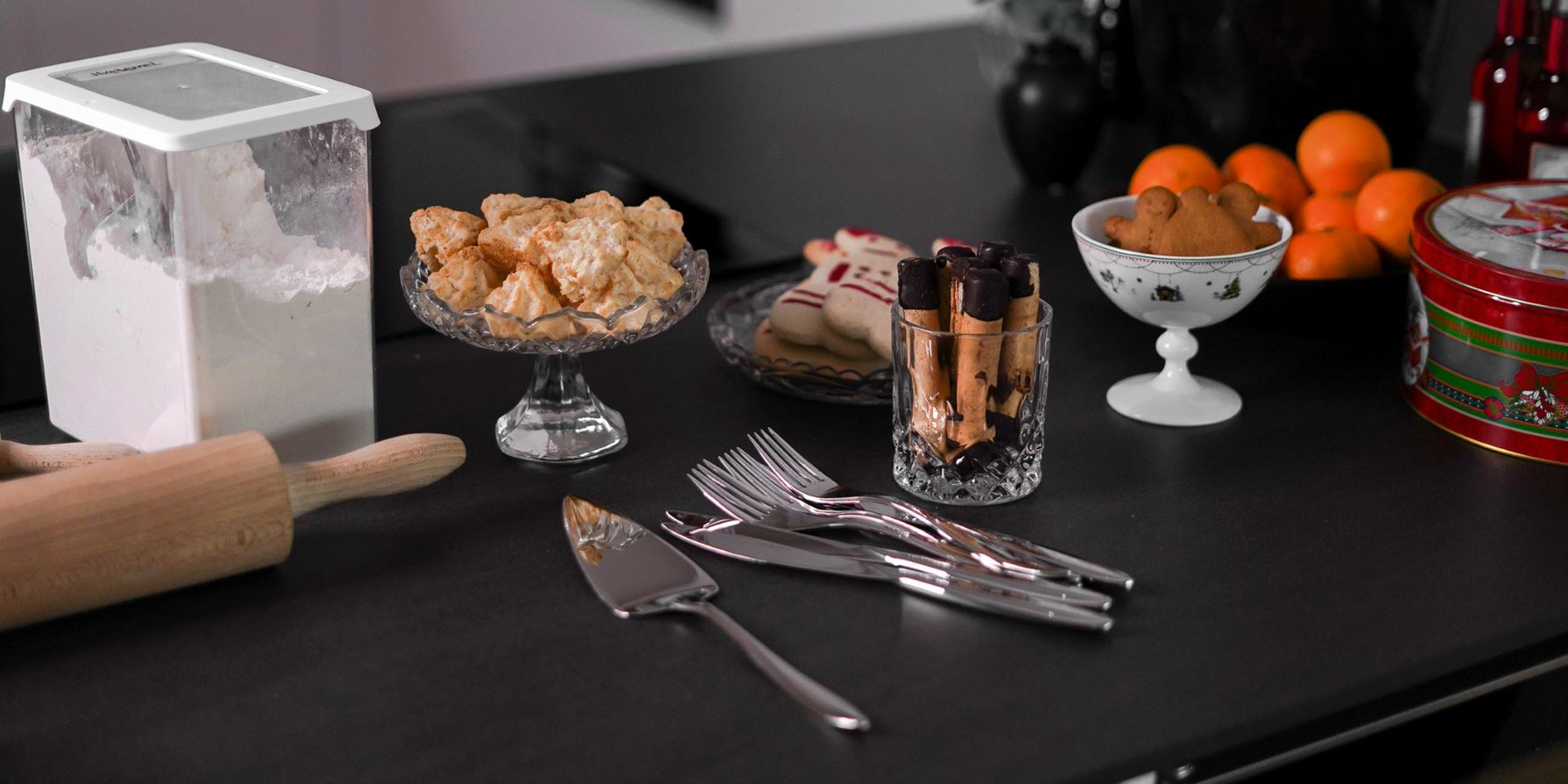 Hardanger Bestikk Kakespade og Maria bestikk, julebakst