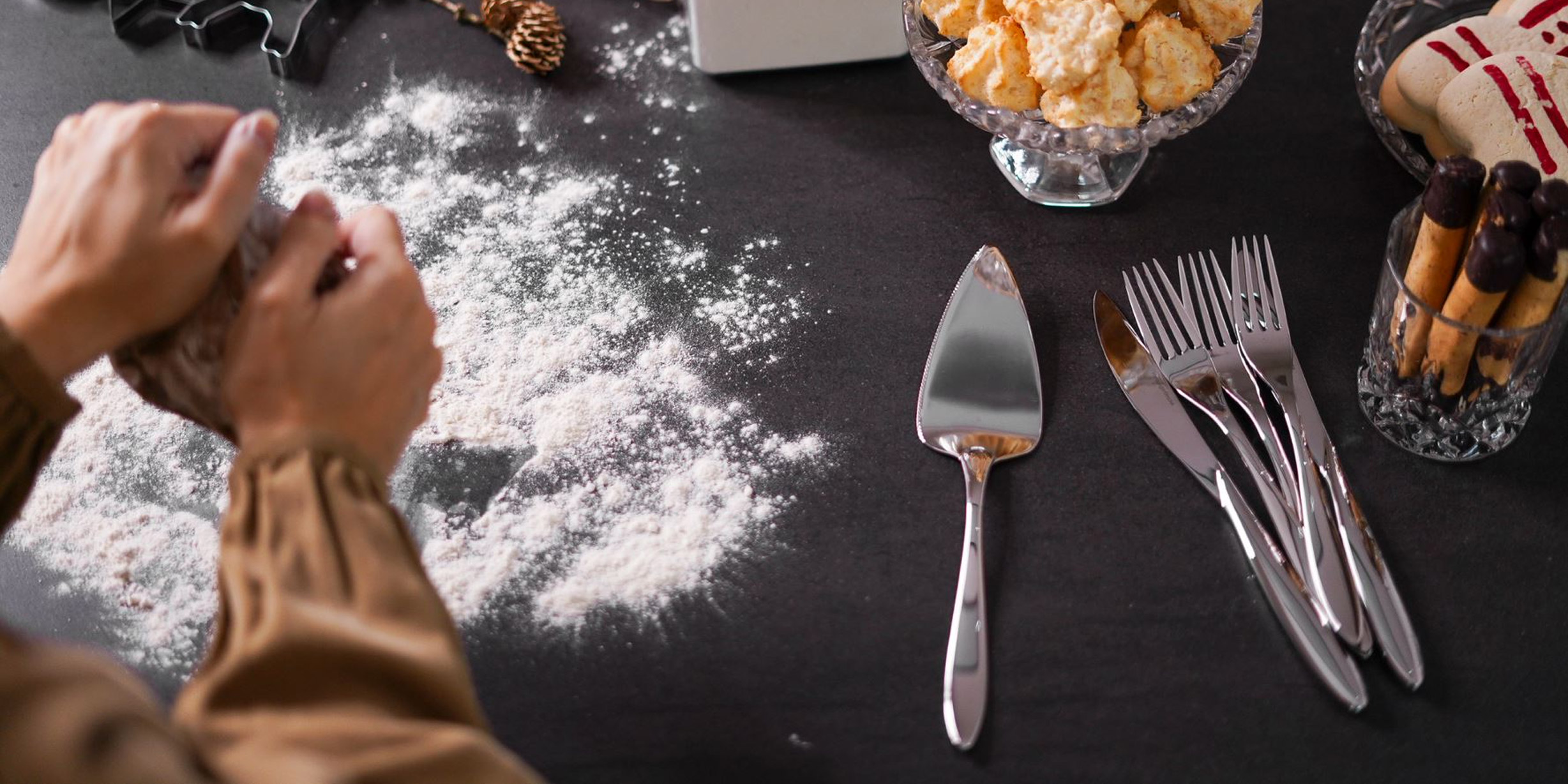 Julebakst med Maria kakespade og Bestikk